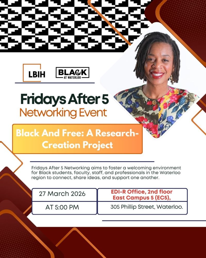 Event poster for Black and Free Research-Creation