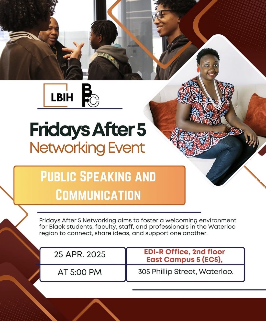 Event poster for Public Speaking