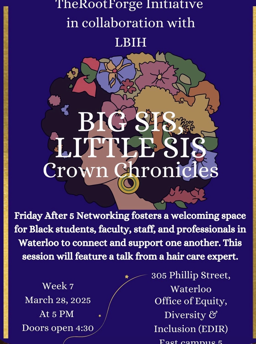 Event poster for The RootForge Initiatives