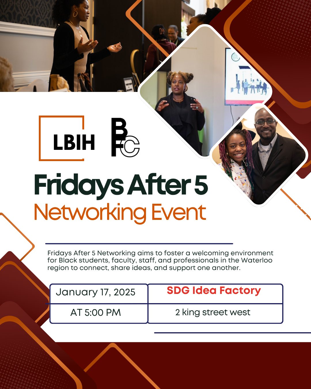 Event poster for Black Academia