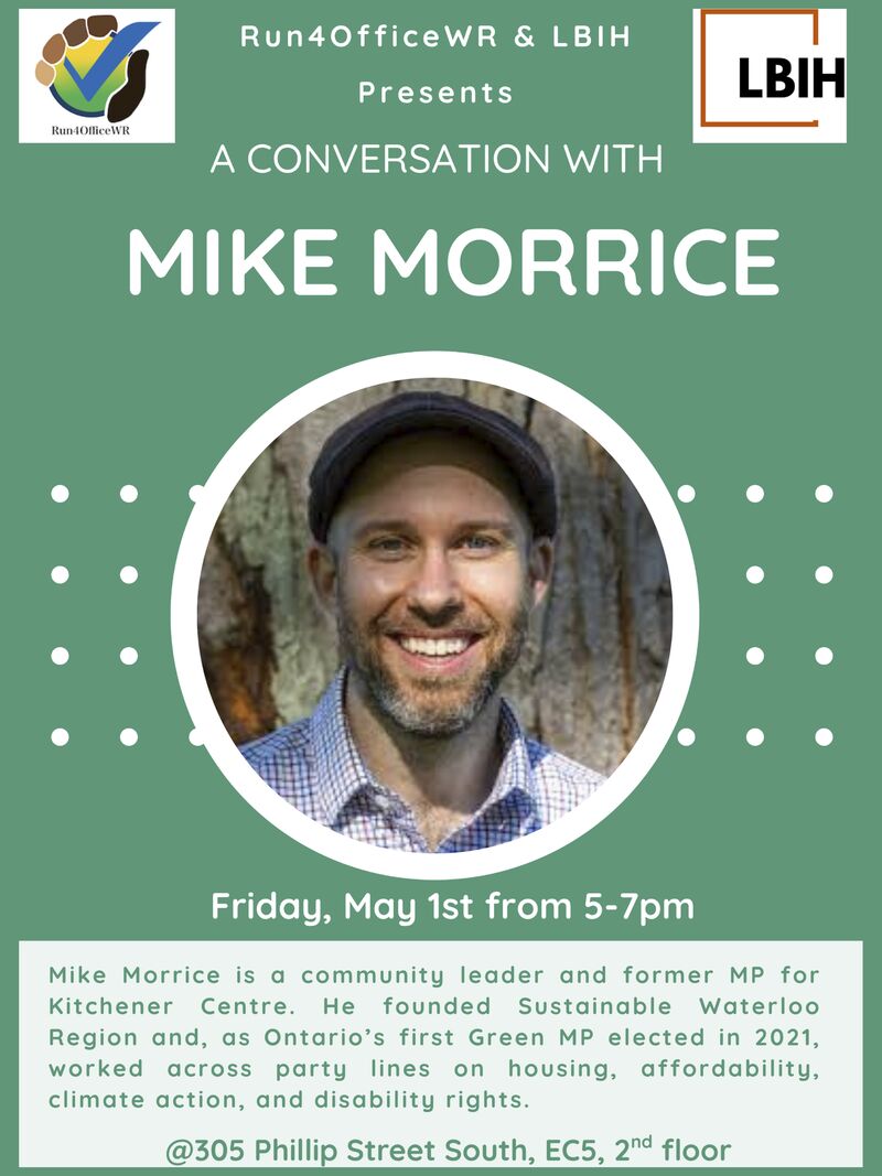 Event poster for Run4OfficeWR with Mike Morrice