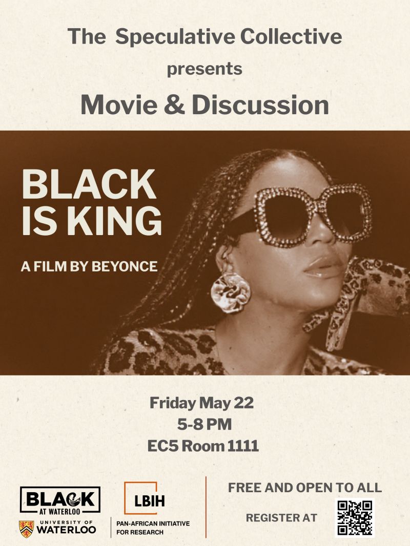 Event poster for Speculative Collective: Beyoncé Black Is King